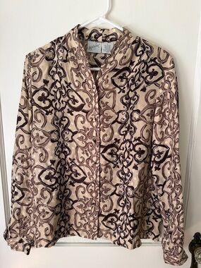 Vintage 100% silk Jacqueline Ferrar blouse